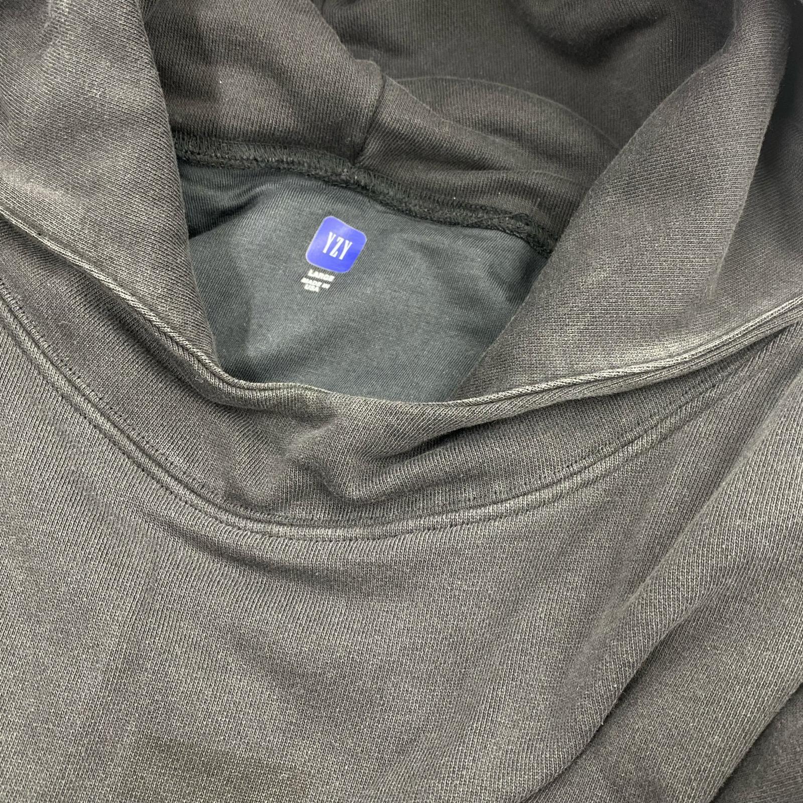 パーカー YEEZYGAP Dove Shrunken Hoodie BLK L L ブラック