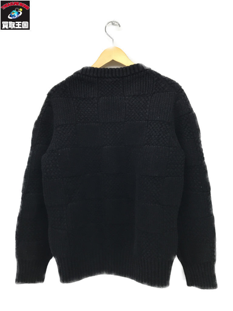 ダミエ ニット 黒(XL)