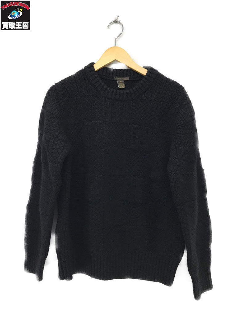 ダミエ ニット 黒(XL)