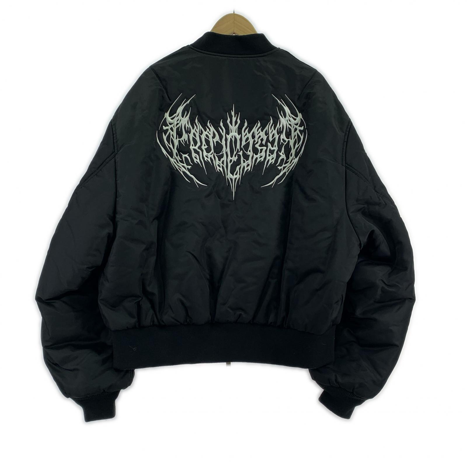 ジャケット PROJECT G/R 23AW METALIC BOMBER JACKET 3 3 ブラック