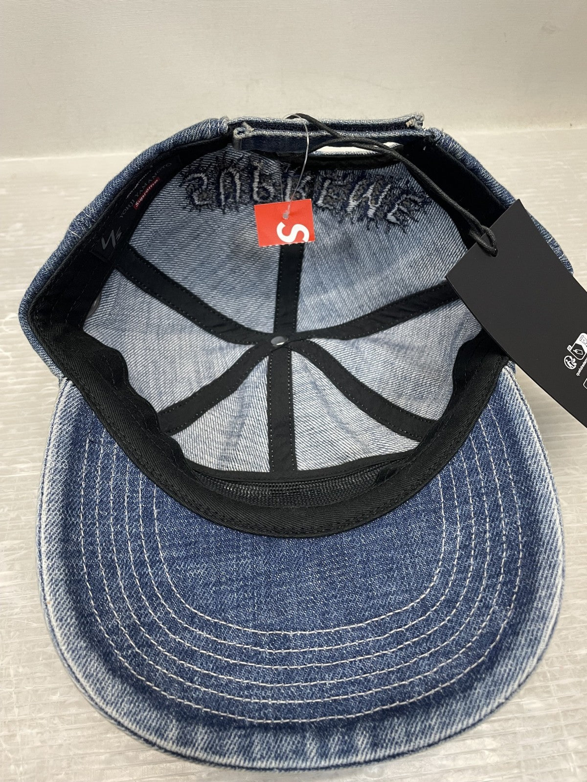 キャップ Supreme×Y’s 25AW Grommet 6Panel Cap Washed Blue
