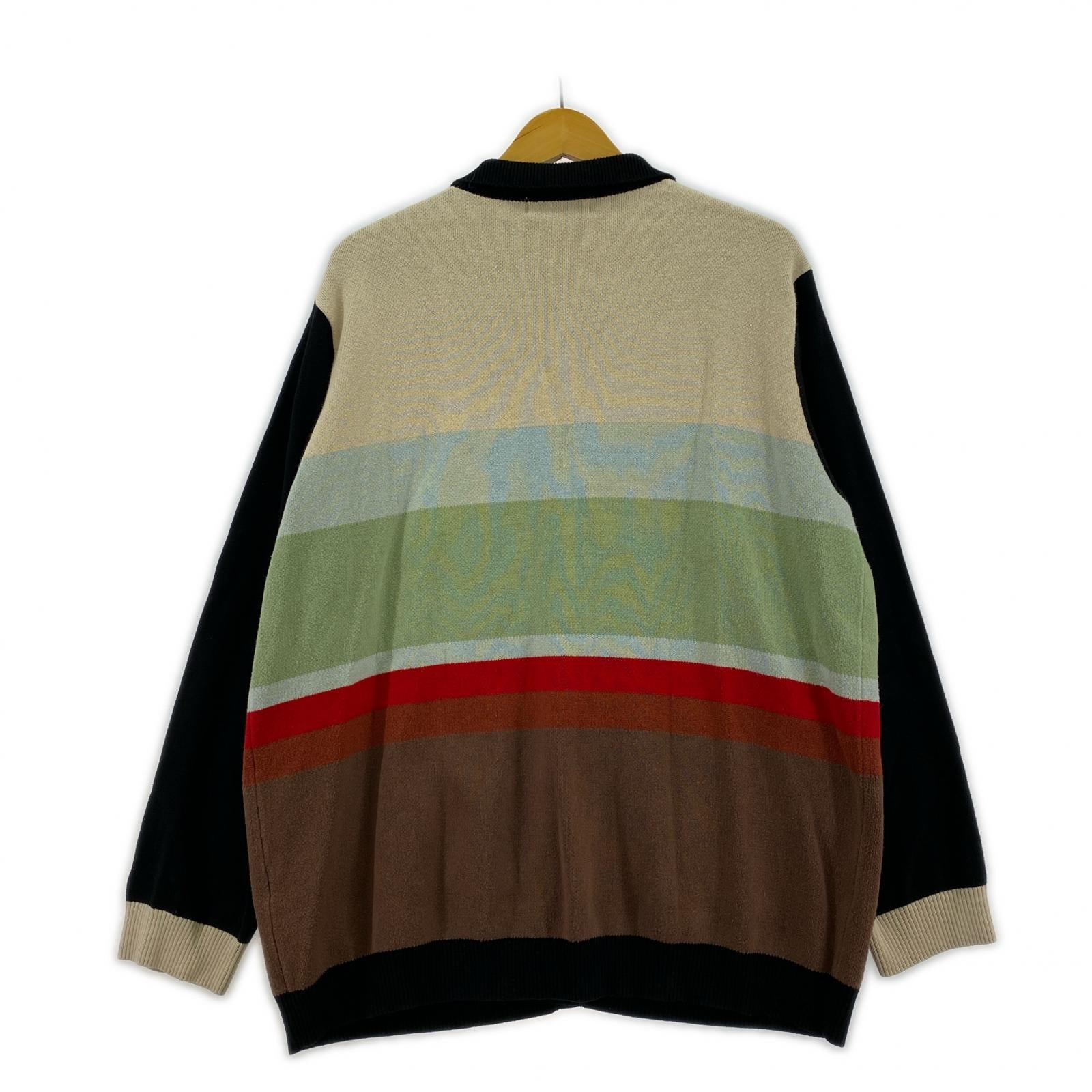 カーディガン 22AW Border Knit Cardigan (XL) マルチカラー