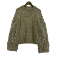 ニット Pattern Hand Knit ホワイト