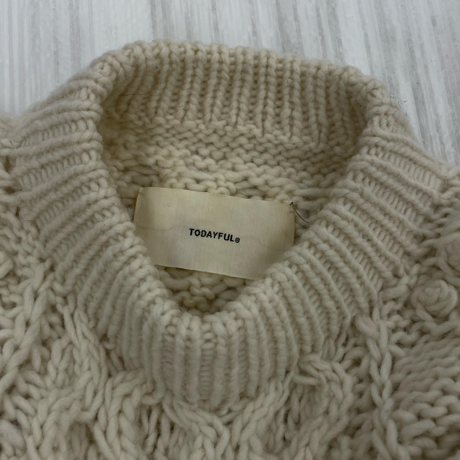 ニット Pattern Hand Knit ホワイト