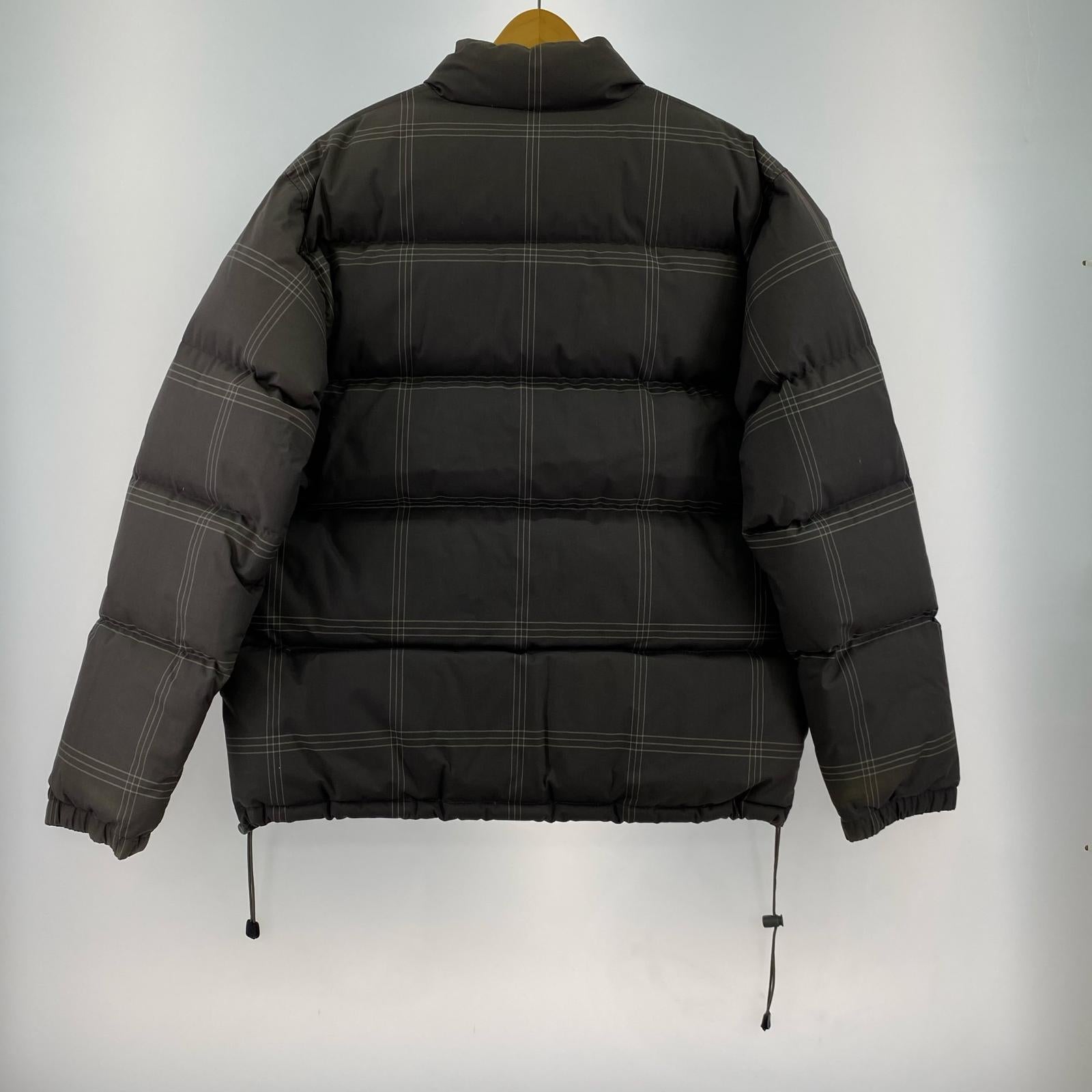 ダウンジャケット 90s STUSSY ダウンジャケット グレー チェック (XL) グレー