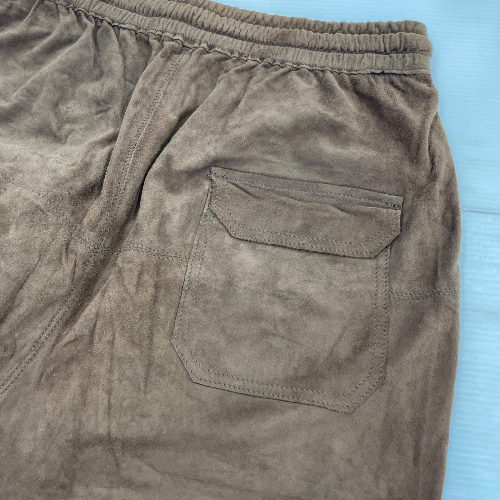 ショートパンツ Marea Erre シープレザーショーツ M ブラウン
