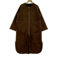 ジャケット EVERSIBLE TWIN BOA COAT リバーシブルボアBRN