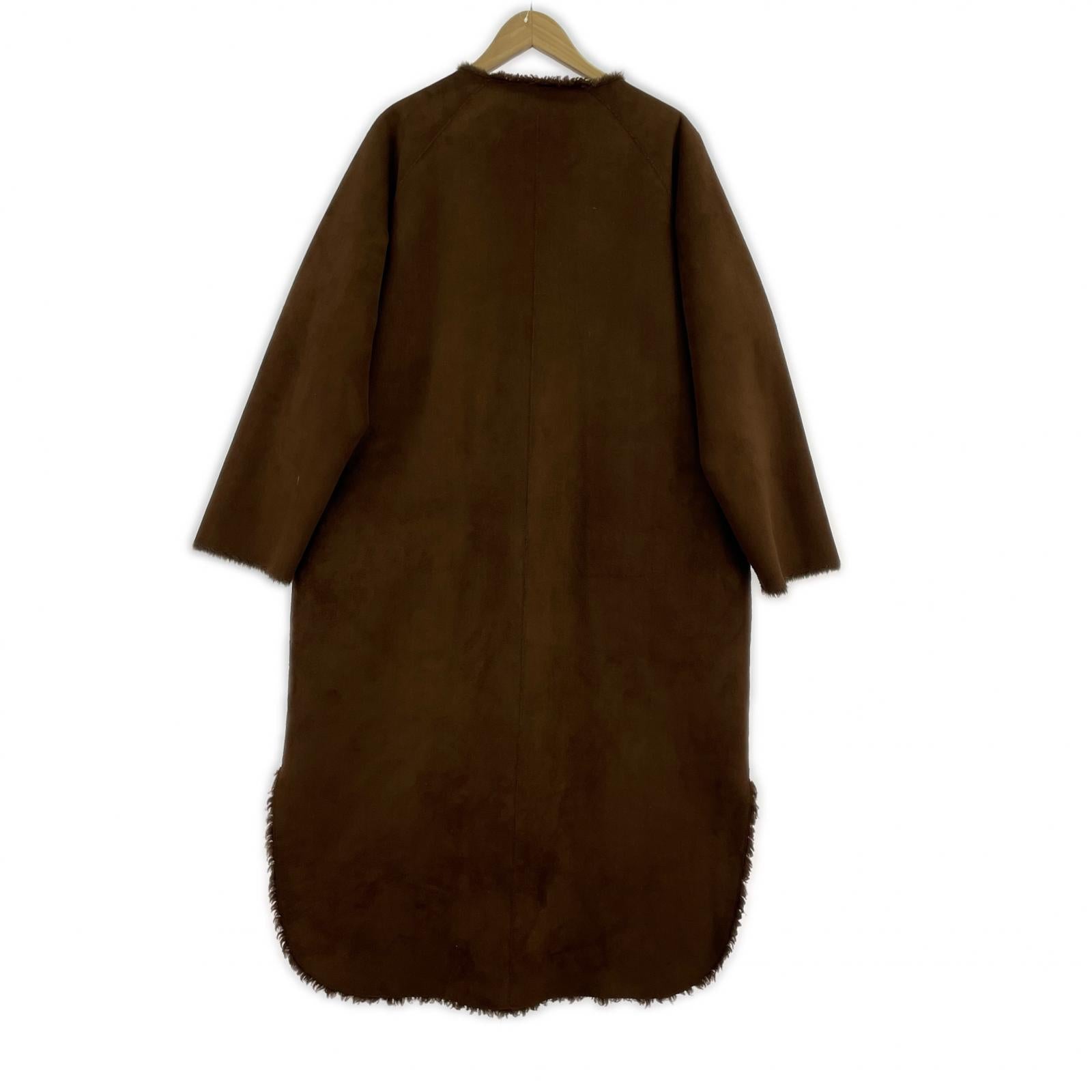 ジャケット EVERSIBLE TWIN BOA COAT リバーシブルボアBRN