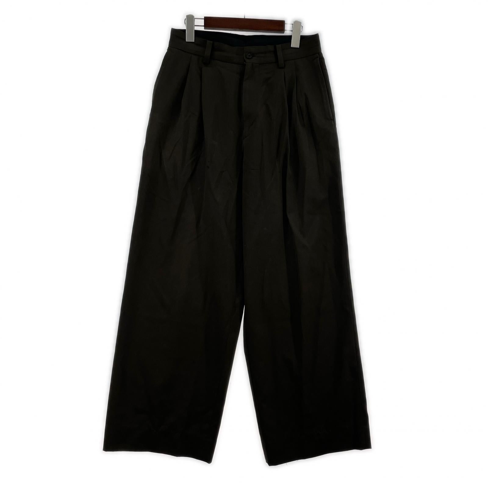パンツ シュタイン LONG WIDE TROUSERS PANTS BRNBRN S ブラウン