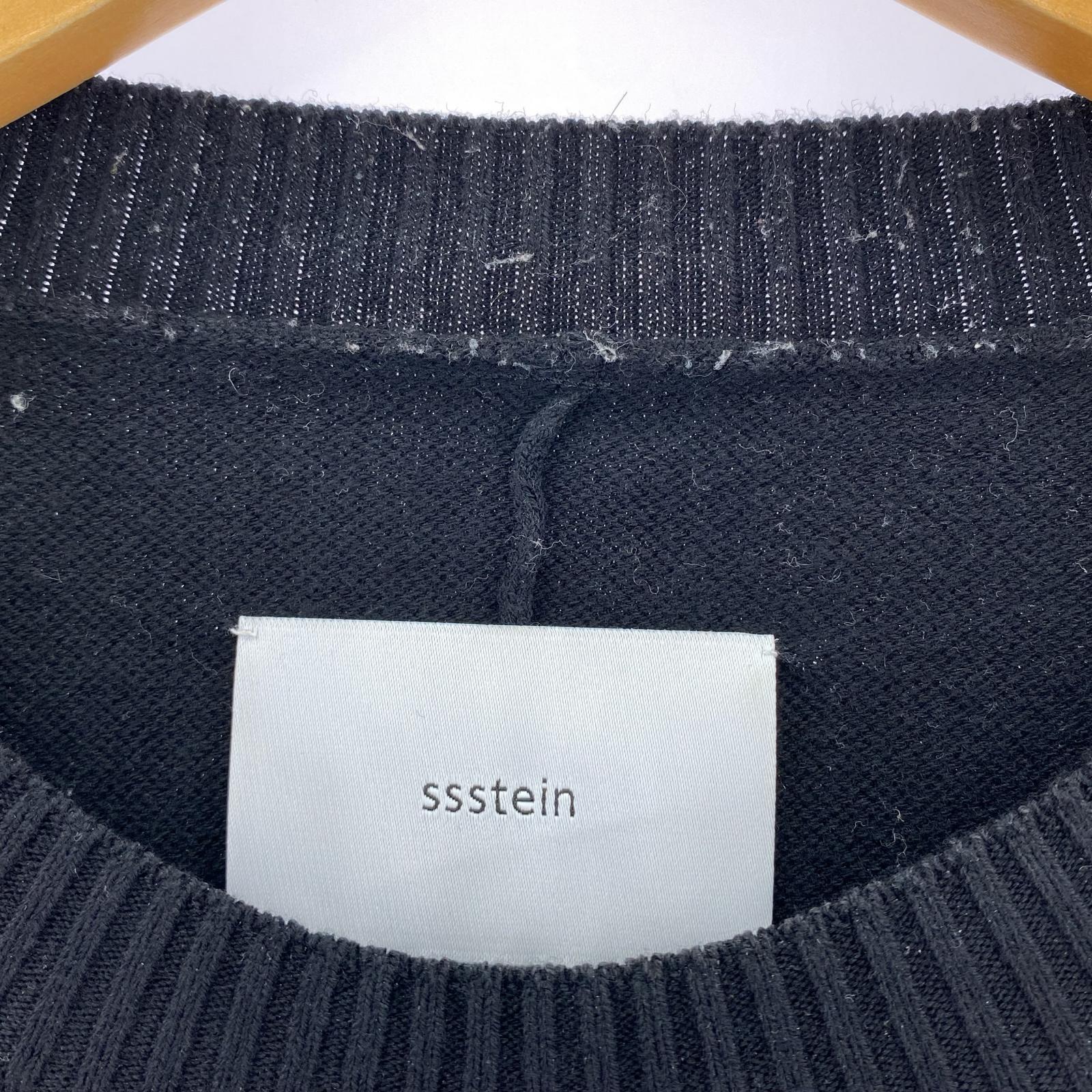 ニット stein COTTON SMOOTH KNIT LS BLK M ブラック