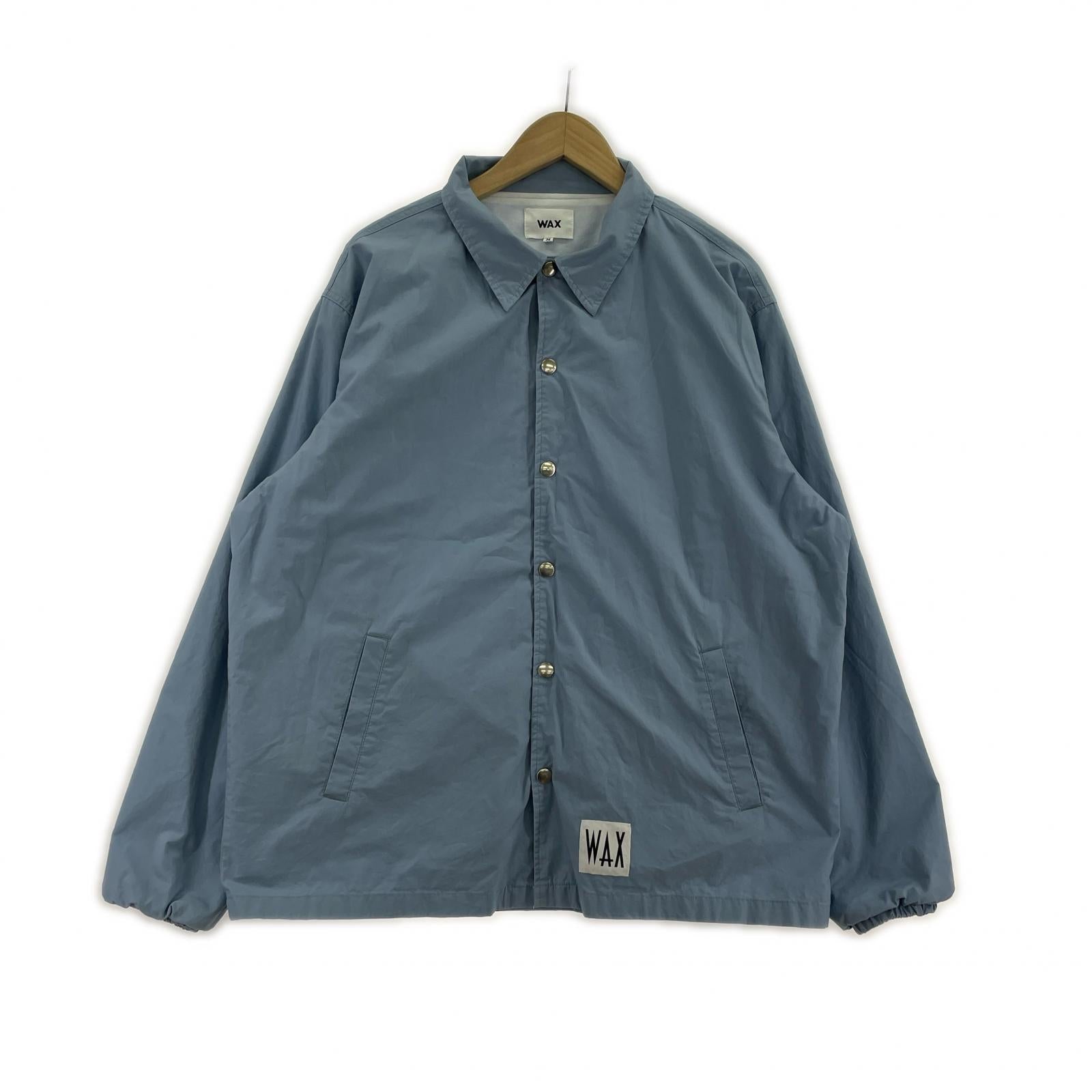 ジャケット wax thm ナイロン コーチジャケット 青 M ブルー