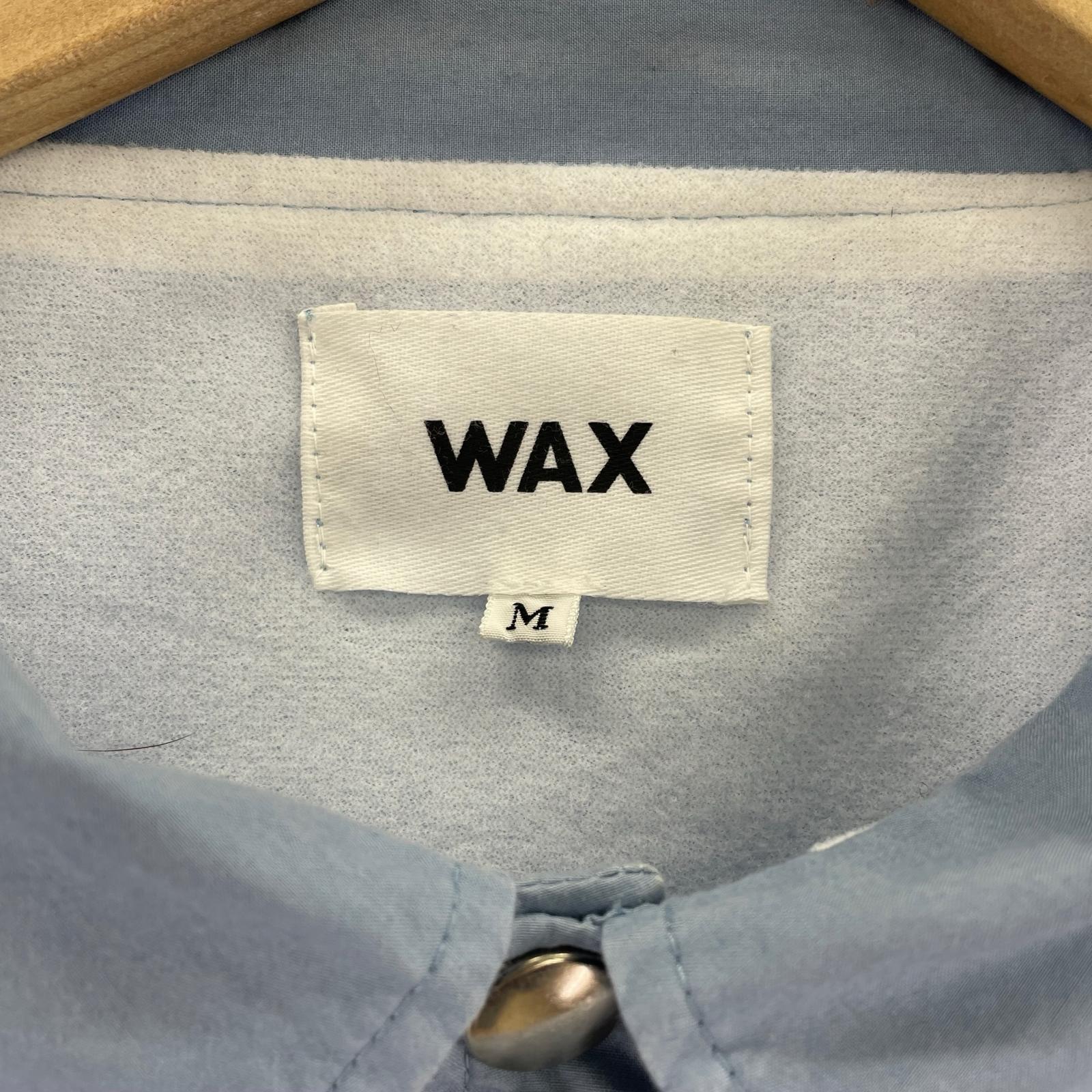 ジャケット wax thm ナイロン コーチジャケット 青 M ブルー