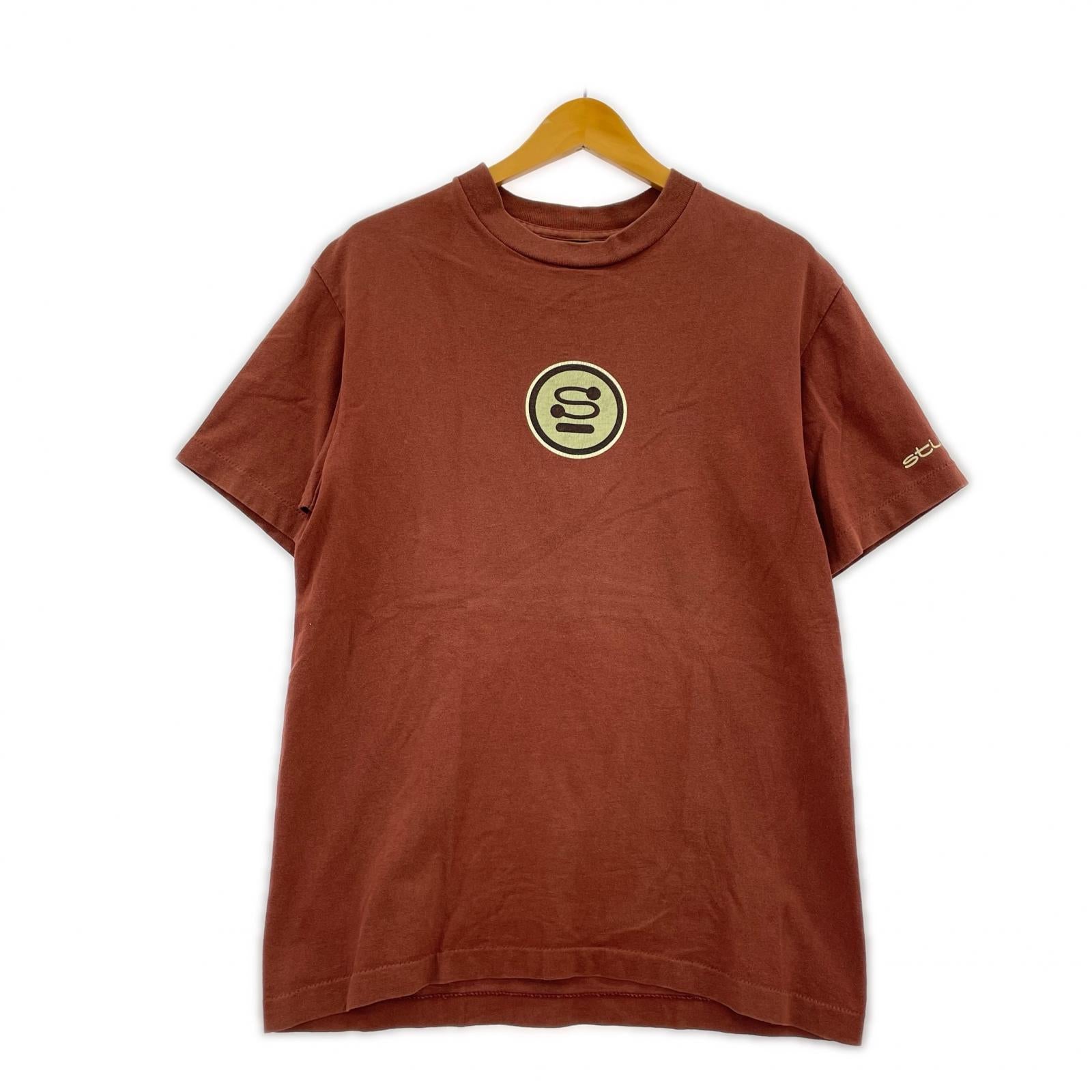 半袖Tシャツ 80s-90s USA製 黒タグ S Logo Tシャツ(M) エンジ M レッド