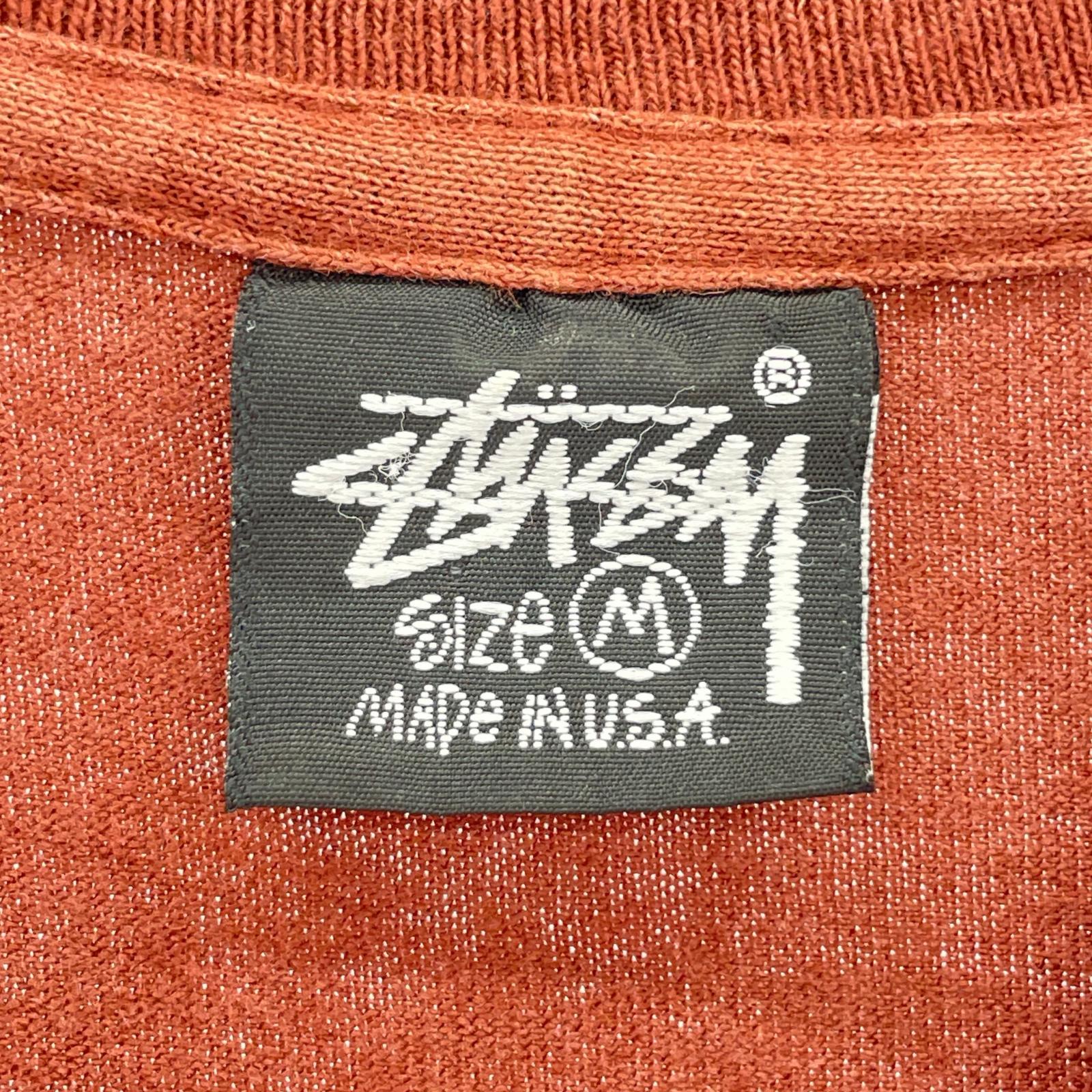 半袖Tシャツ 80s-90s USA製 黒タグ S Logo Tシャツ(M) エンジ M レッド