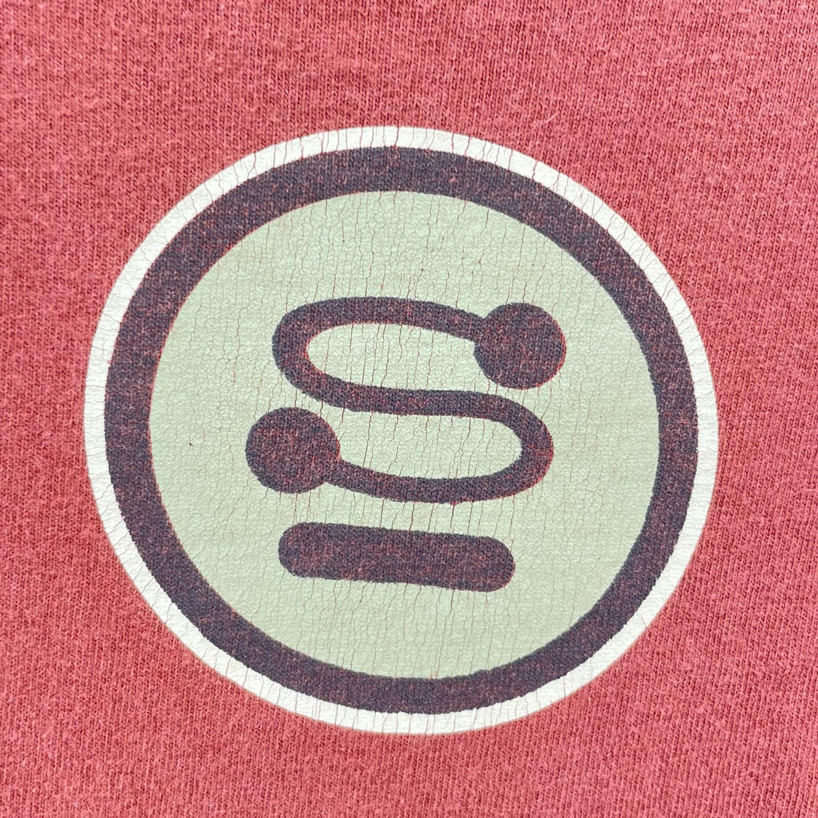半袖Tシャツ 80s-90s USA製 黒タグ S Logo Tシャツ(M) エンジ M レッド