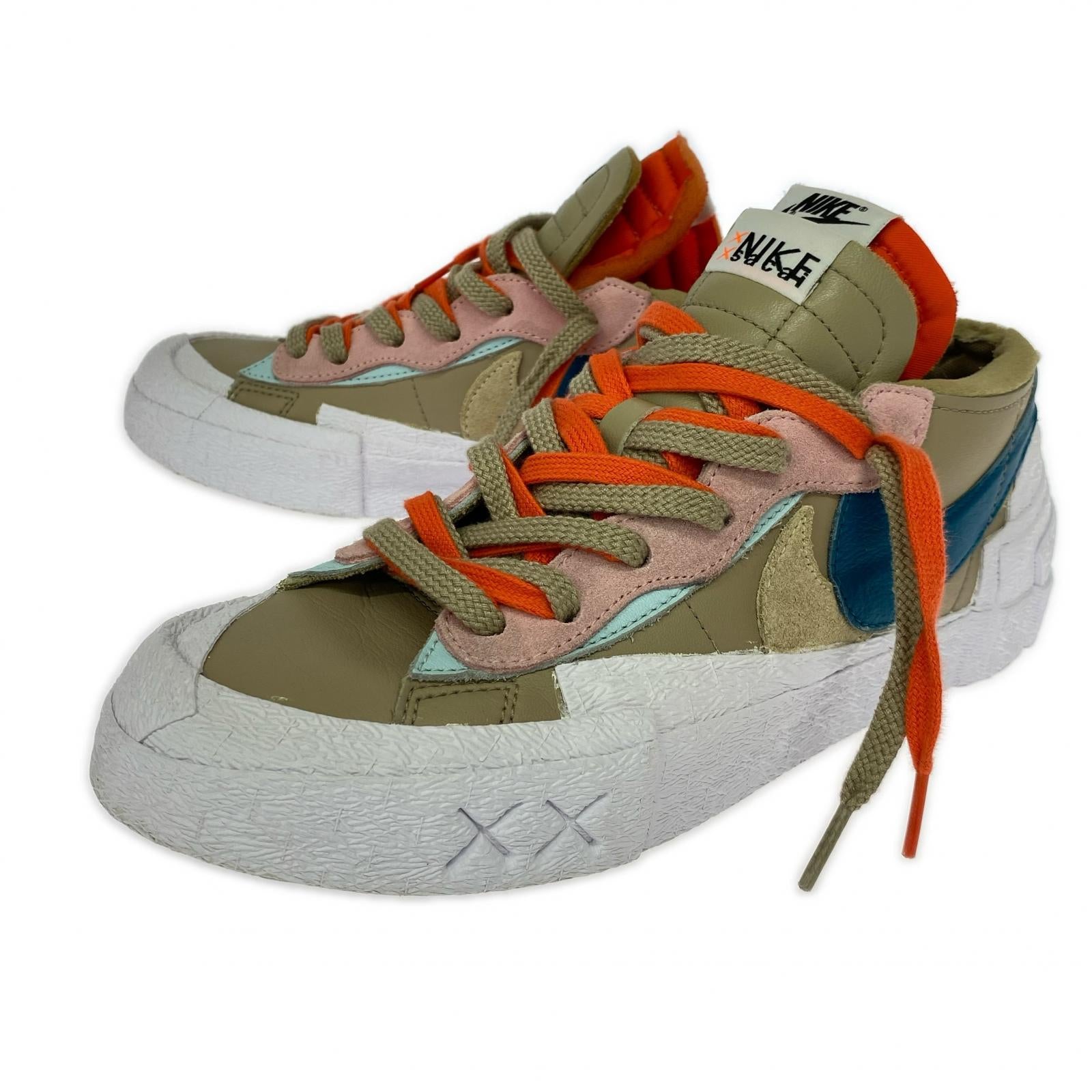 スニーカー KAWS × sacai × Nike Blazer Low "Reed" 26.5cm (US8 1/2 UK8 EU43) ブラウン
