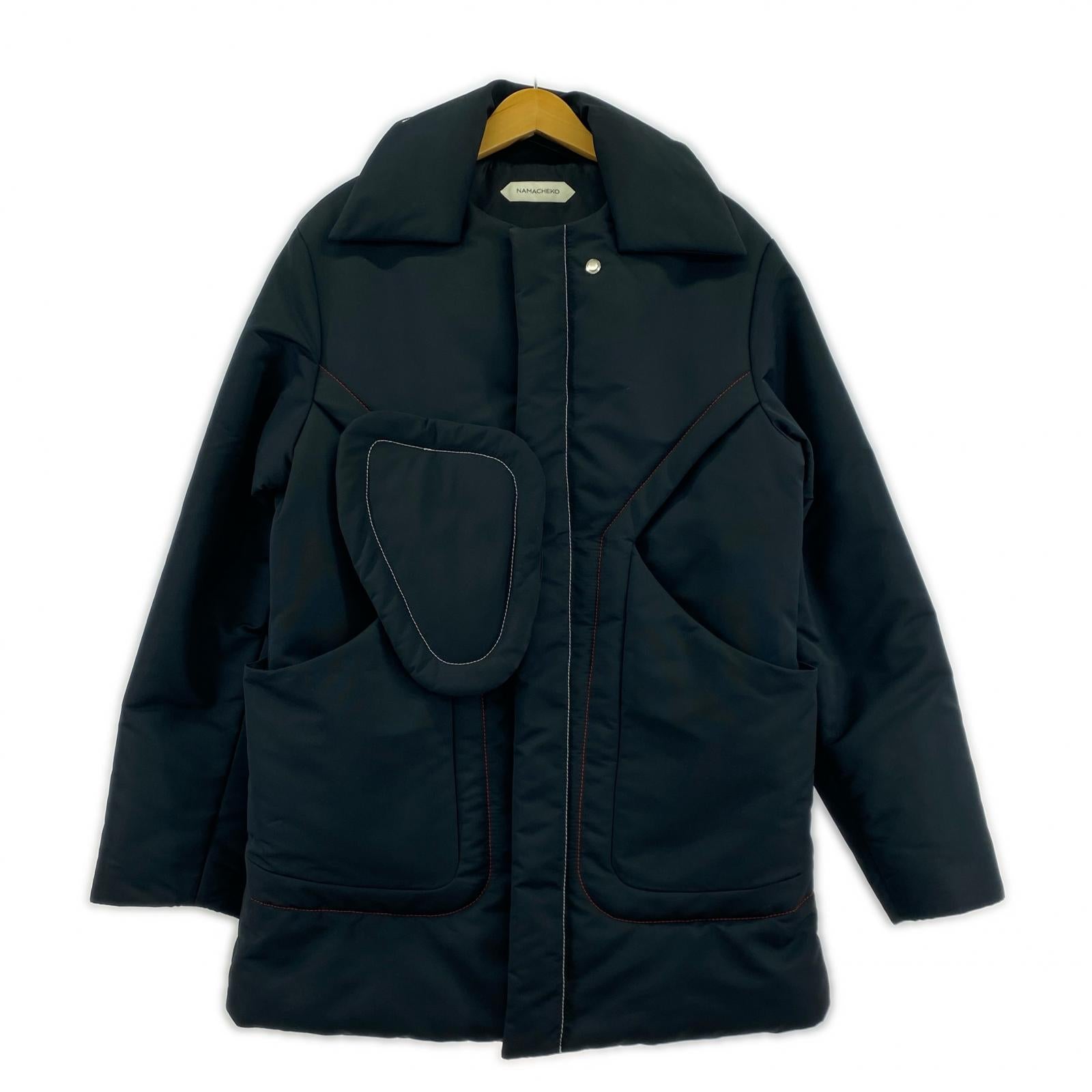 ジャケット ステッチ ジャケット 中綿 S S ブラック