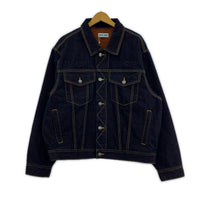 デニムジャケット WOKE EDGE Candy Weave Denim Jacket (XL) ネイビー