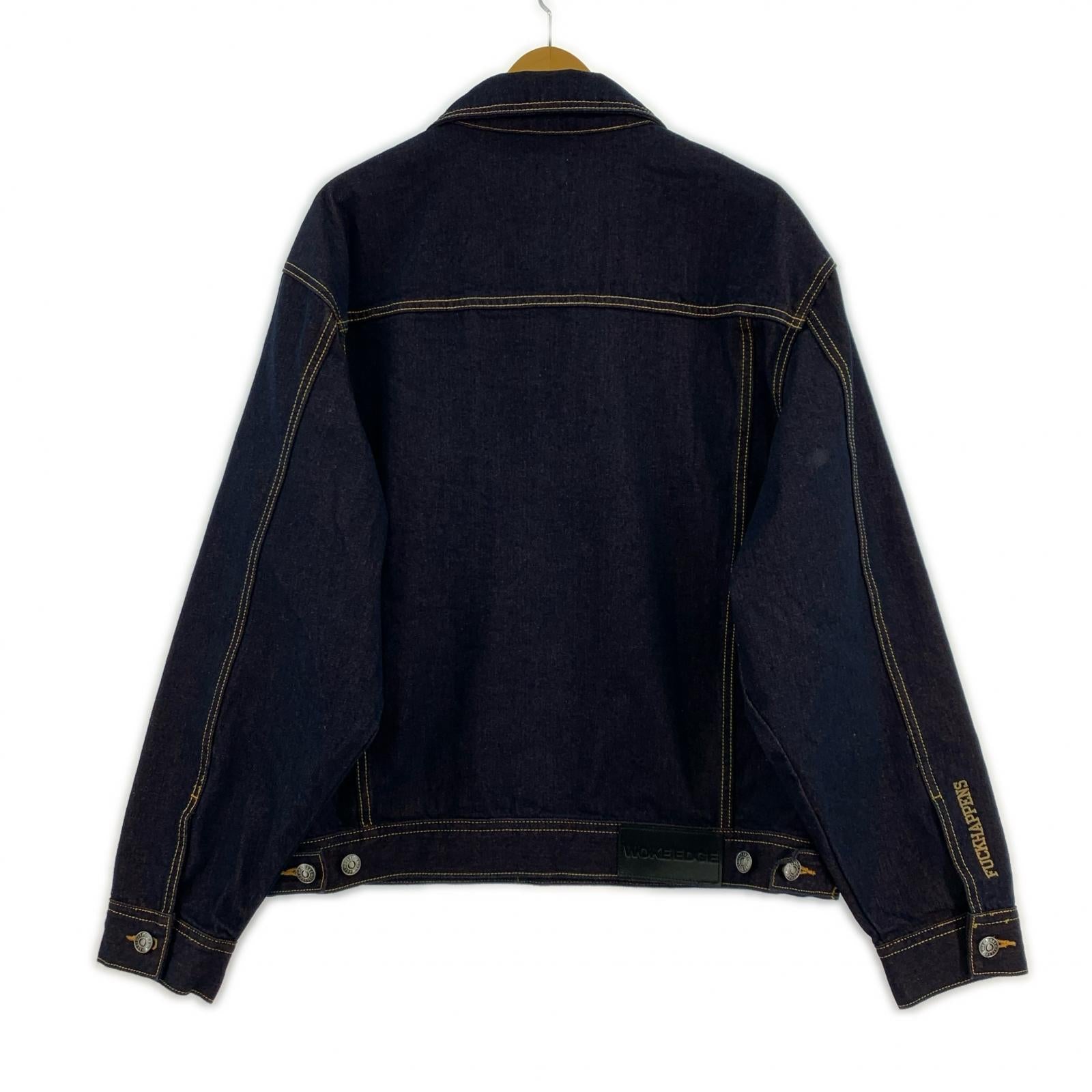 デニムジャケット WOKE EDGE Candy Weave Denim Jacket (XL) ネイビー
