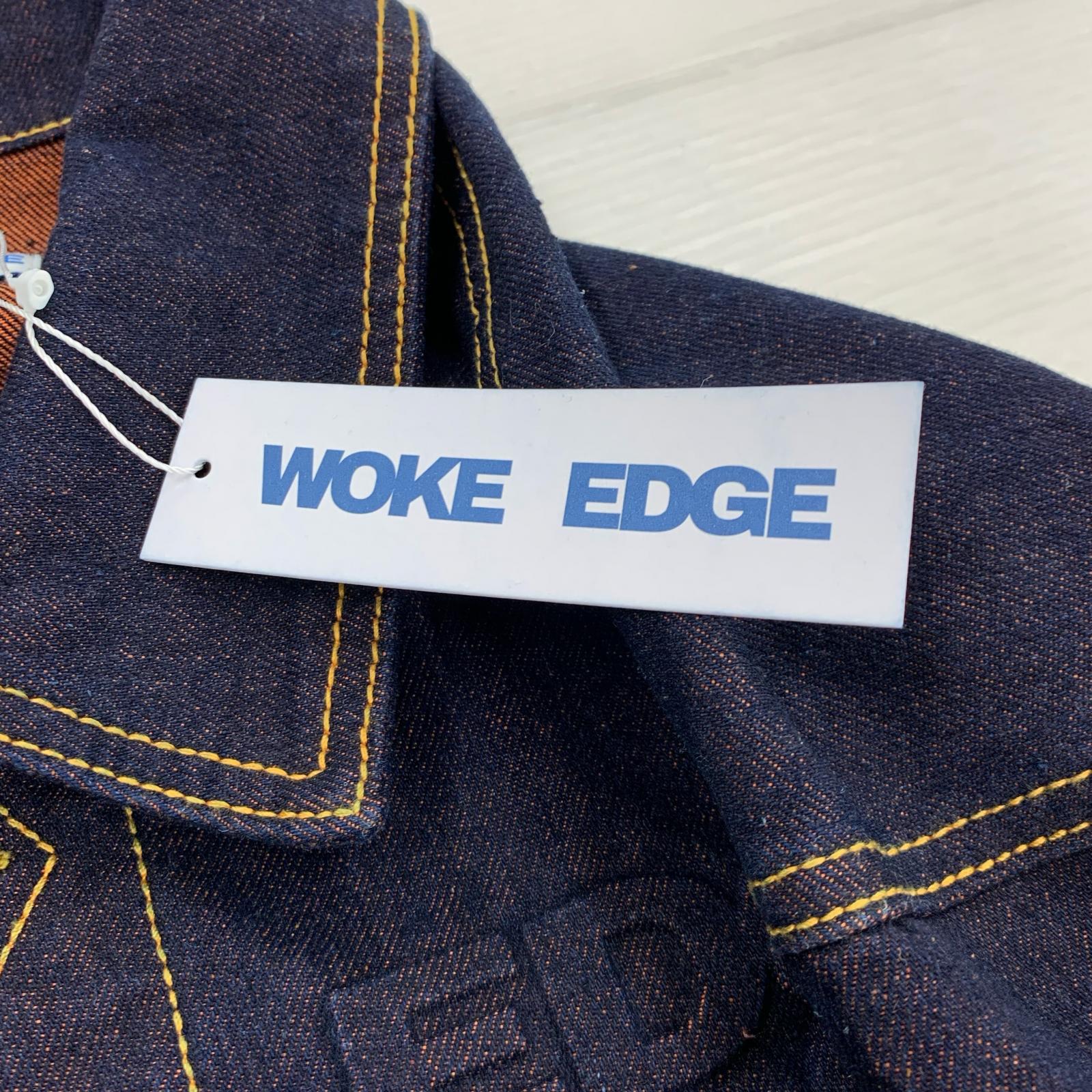 デニムジャケット WOKE EDGE Candy Weave Denim Jacket (XL) ネイビー