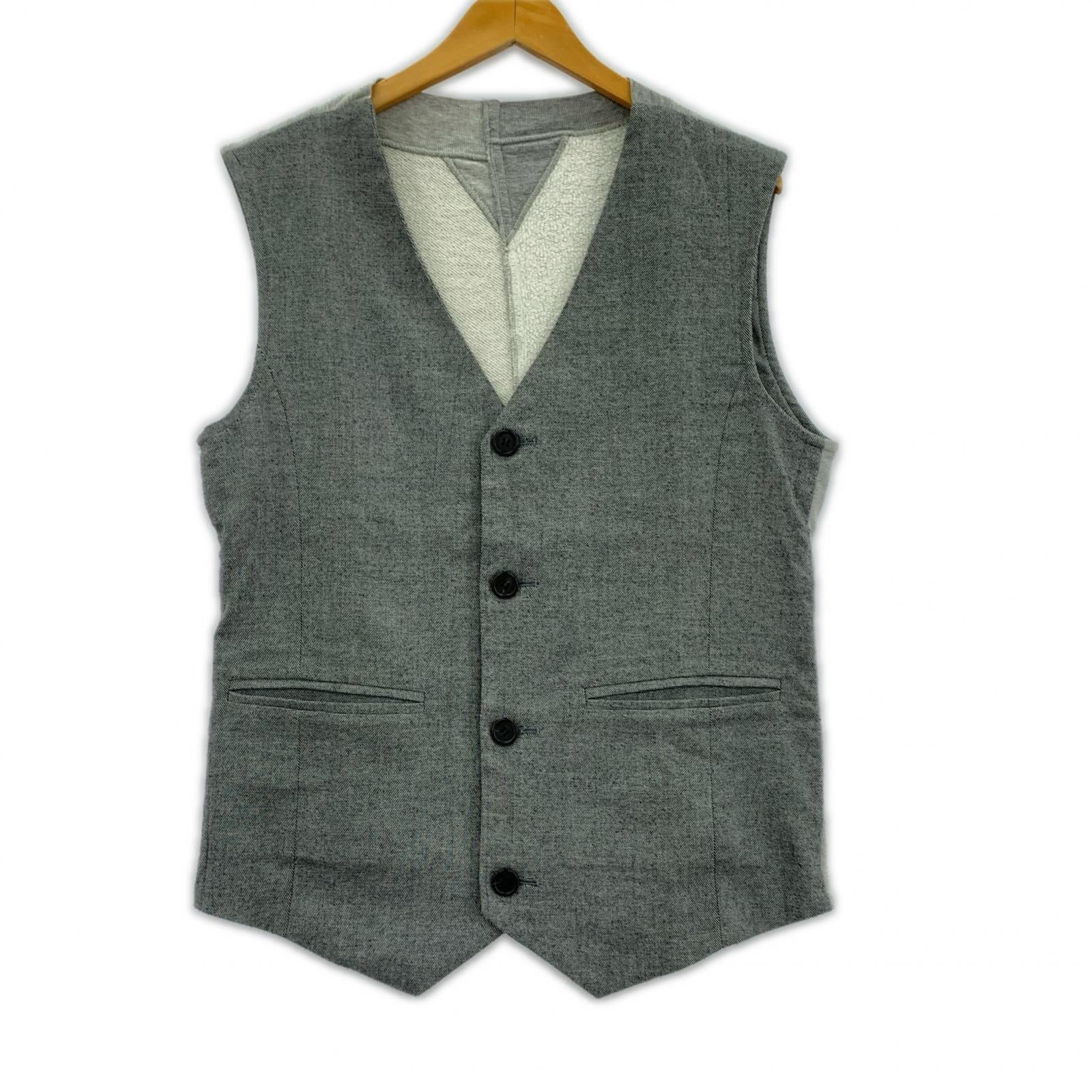 長袖シャツ 03AW PEPER DOLL期 ドッキング スウェット切替 (M) M グレー