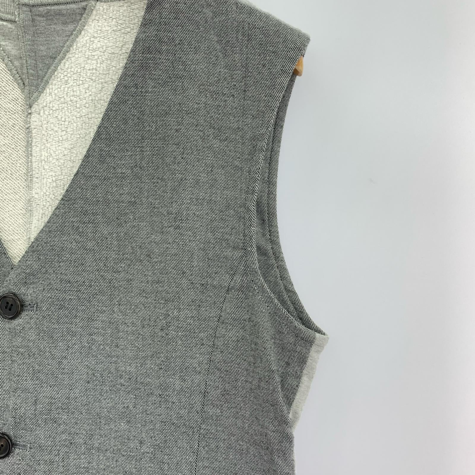長袖シャツ 03AW PEPER DOLL期 ドッキング スウェット切替 (M) M グレー