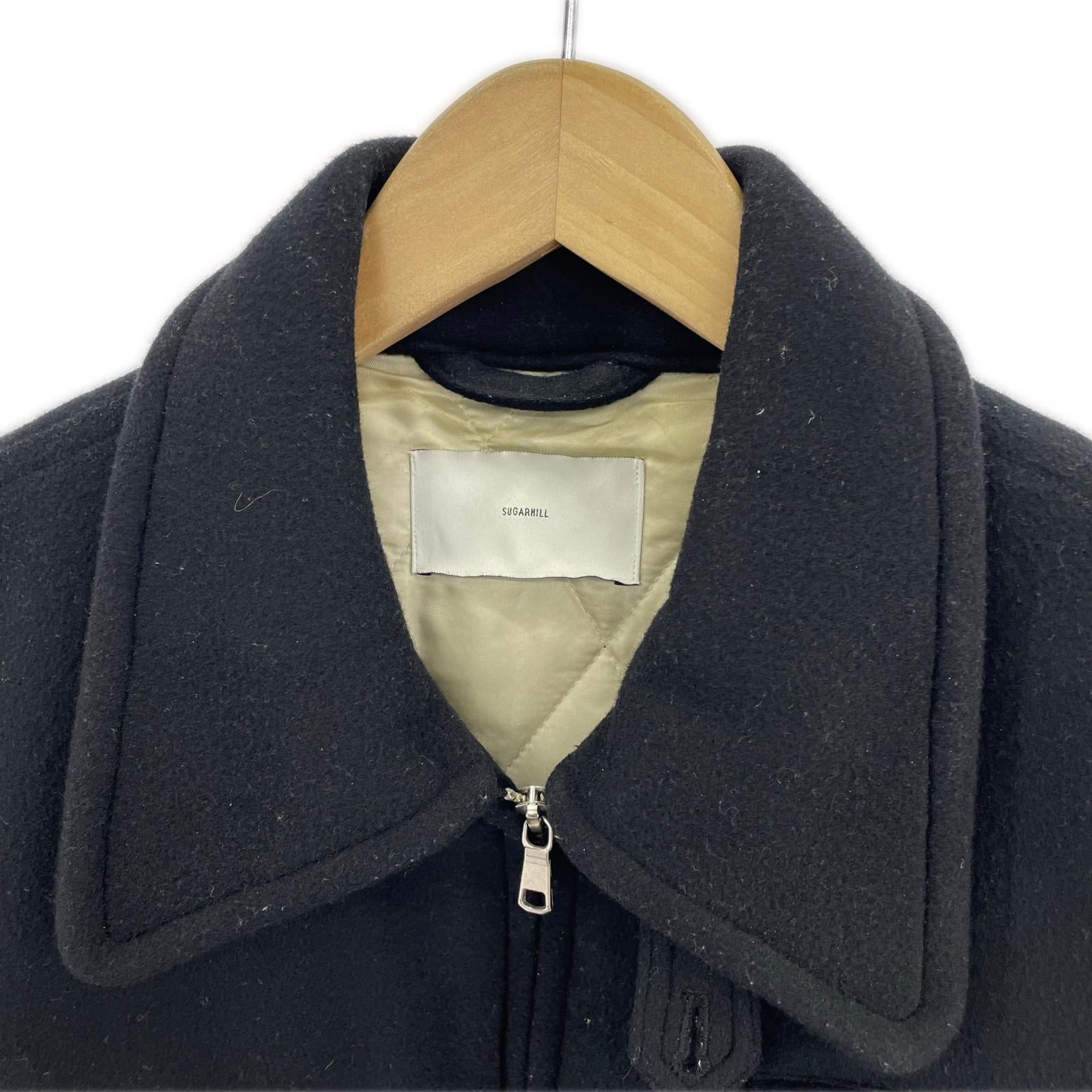 ジャケット SUGARHILL 21AW WOOL MELTON HEAVY JACKET 3 ブラック ブラック