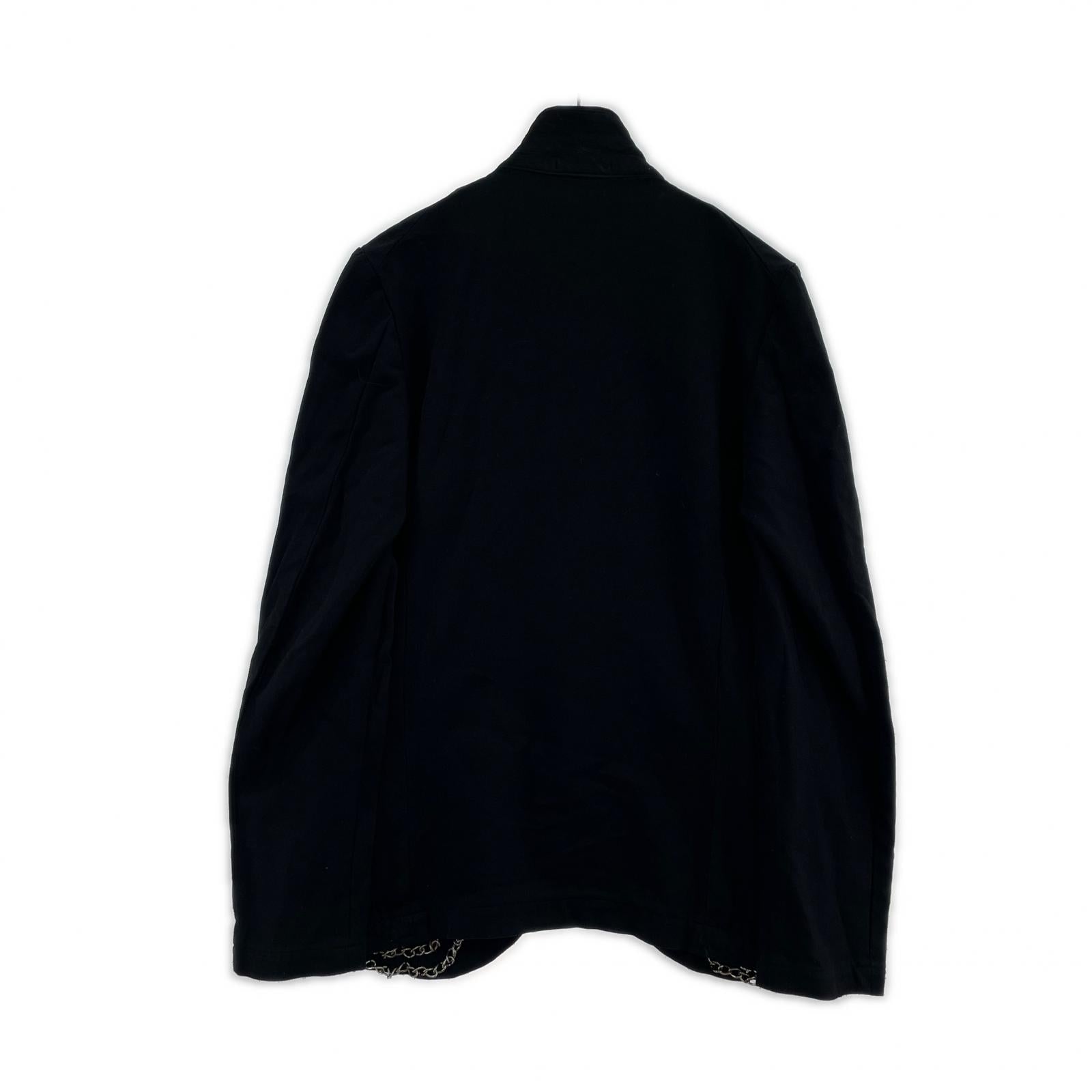 ジャケット COMME des GARCONS HOMME PLUS EVER GREEN 07ss チェーン装飾ジャケット S S ブラック