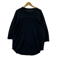 長袖Tシャツ S'YTE センターステッチ 七分丈カットソー ブラック