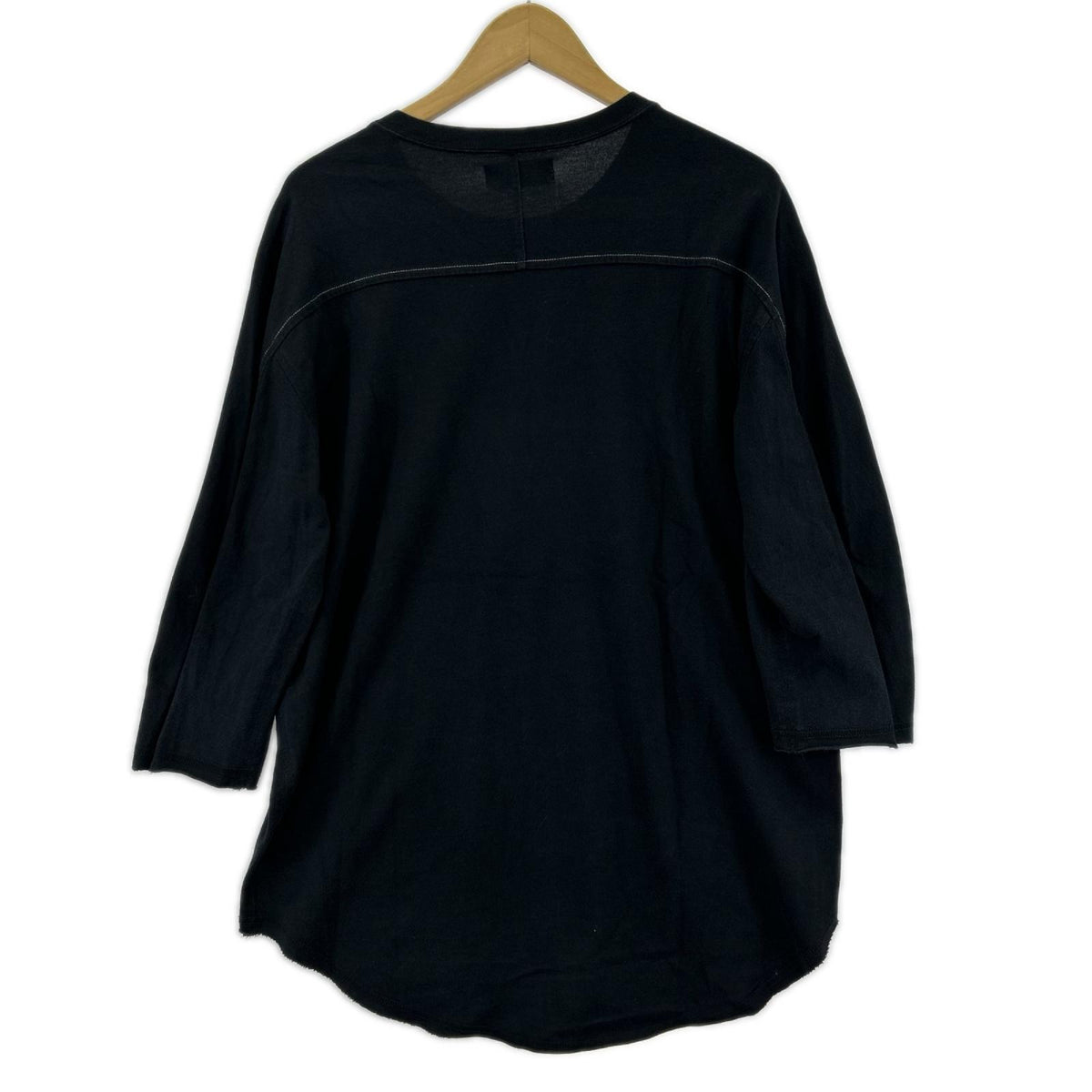 長袖Tシャツ S'YTE センターステッチ 七分丈カットソー ブラック