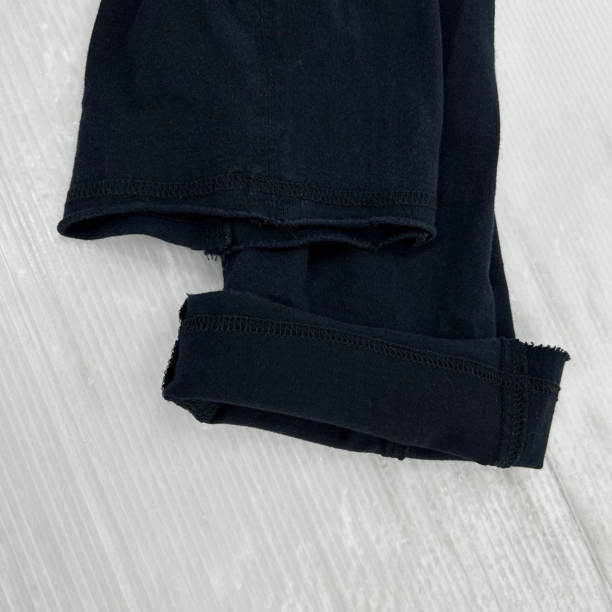 長袖Tシャツ S'YTE センターステッチ 七分丈カットソー ブラック