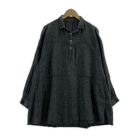 長袖シャツ Porter Classic BRESSON LINEN LONG SMOCK SHIRT 2 グレー グレー
