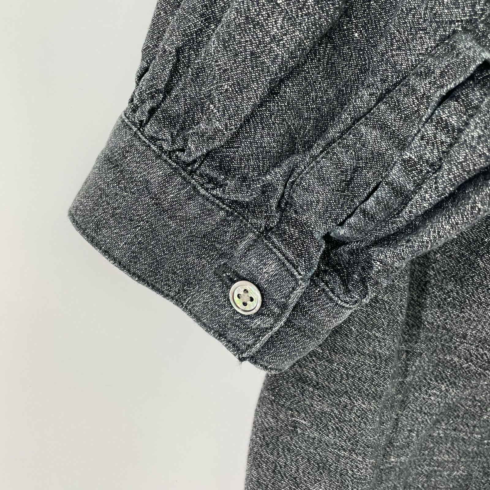 長袖シャツ Porter Classic BRESSON LINEN LONG SMOCK SHIRT 2 グレー グレー