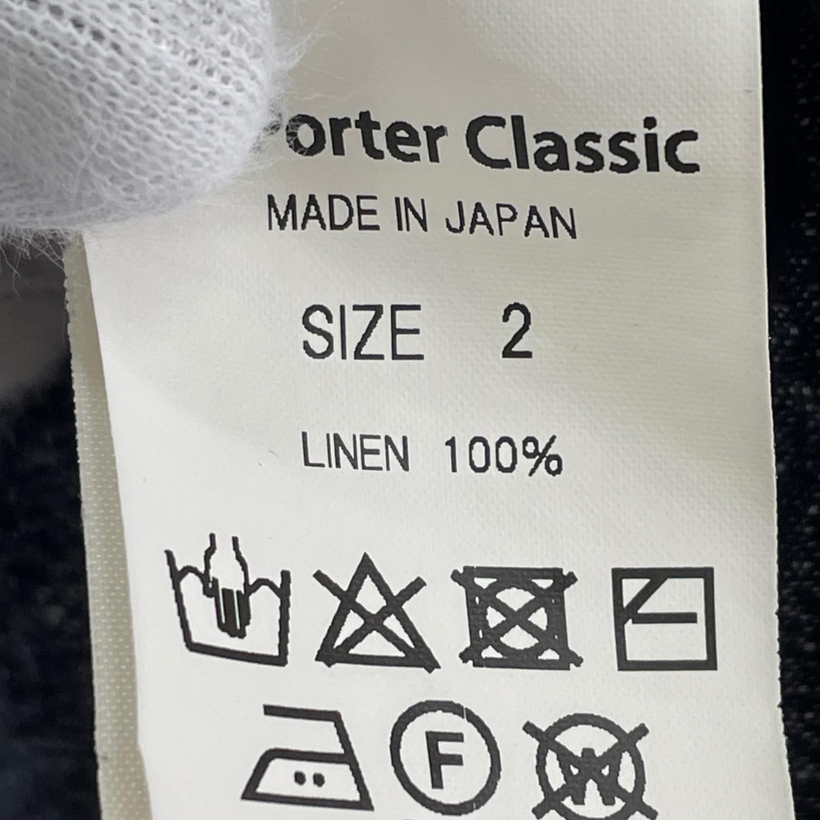 長袖シャツ Porter Classic BRESSON LINEN LONG SMOCK SHIRT 2 グレー グレー