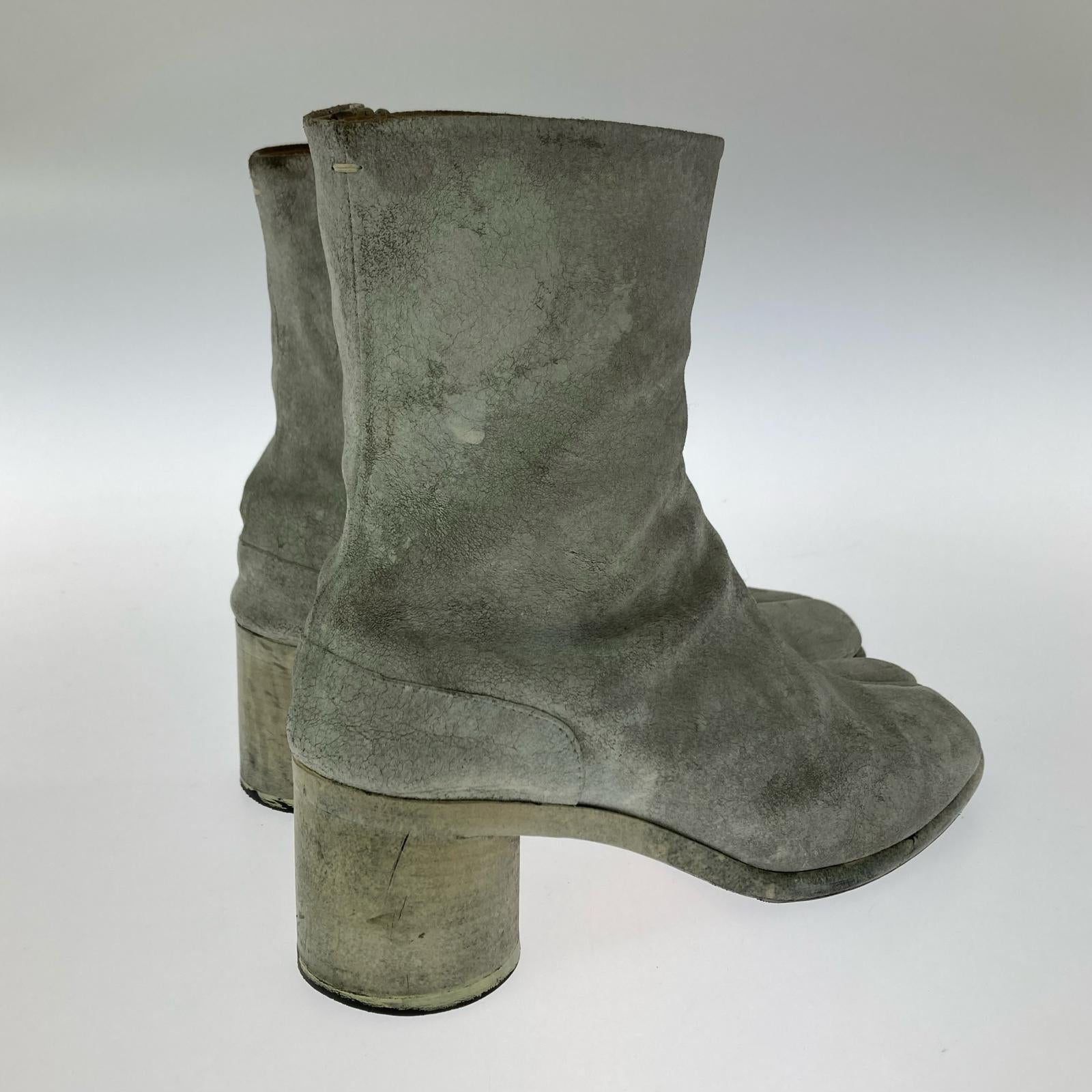 ブーツ MAISON MARGIELA ペンキ加工 足袋ブーツ ホワイト サイズ42 42 ホワイト