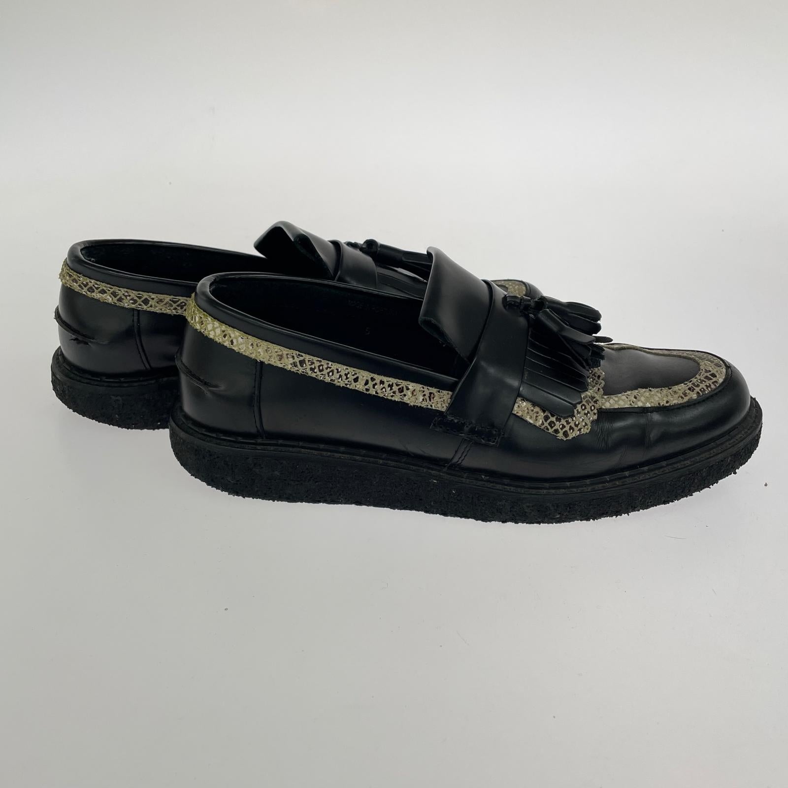 ローファー FRED PERRY タッセルローファー 5 ブラック