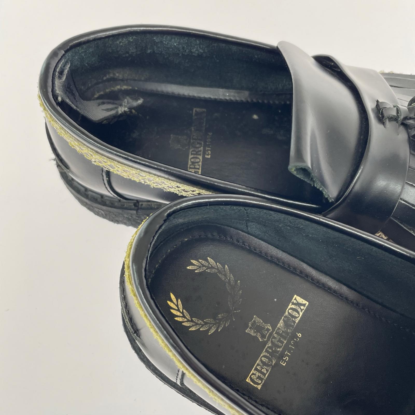 ローファー FRED PERRY タッセルローファー 5 ブラック