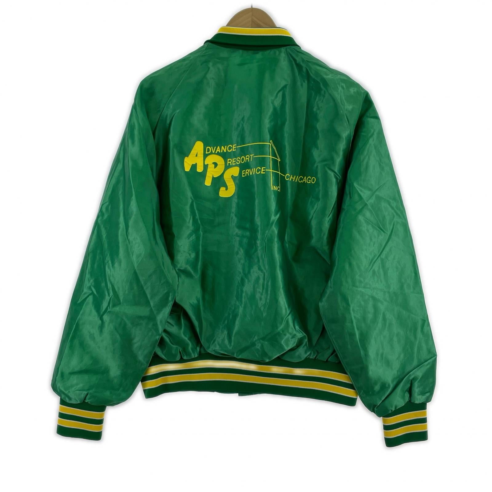 ジャケット Hilton 80s ナイロン ブルゾン グリーン L L