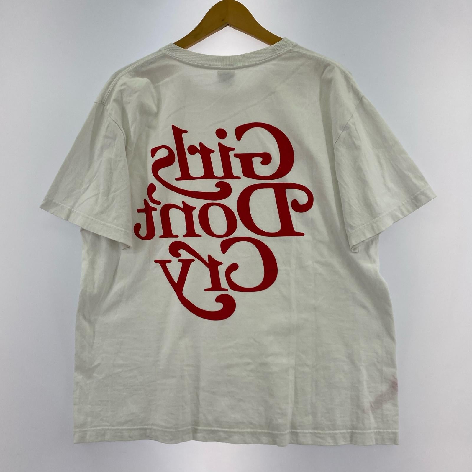 半袖Tシャツ Girls Don't Cry 反転ロゴTシャツ 白 (L) L ホワイト