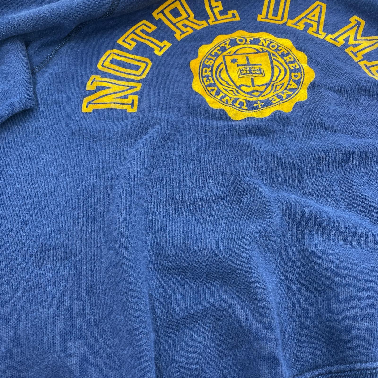 スウェット 70-80s ノートルダム大学 NVY ネイビー