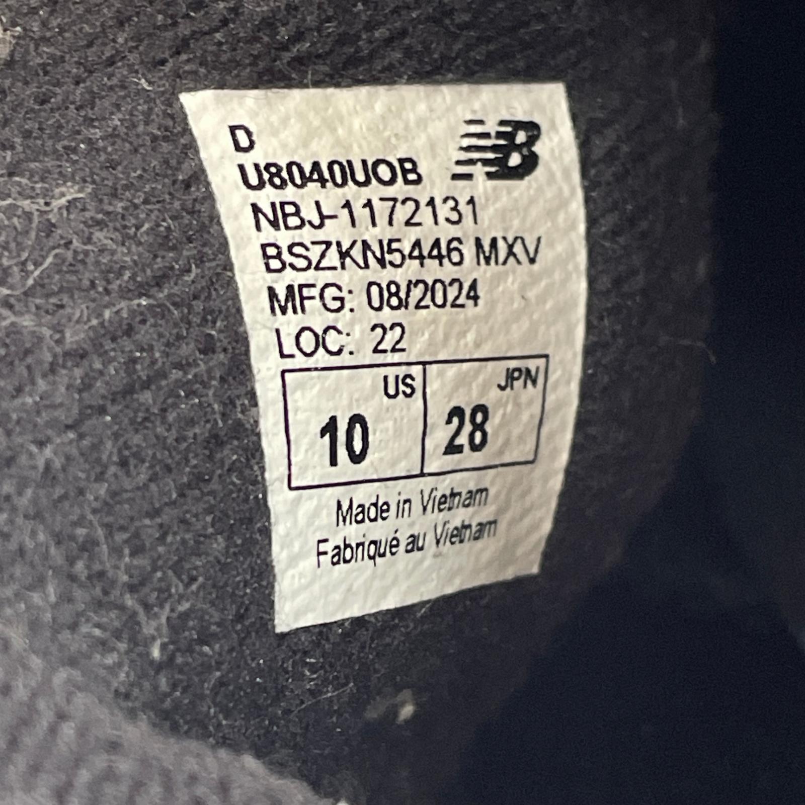 スニーカー U8040UOB US10 28.0cm 28cm (US10 UK9 1/2 EU46) ブラック