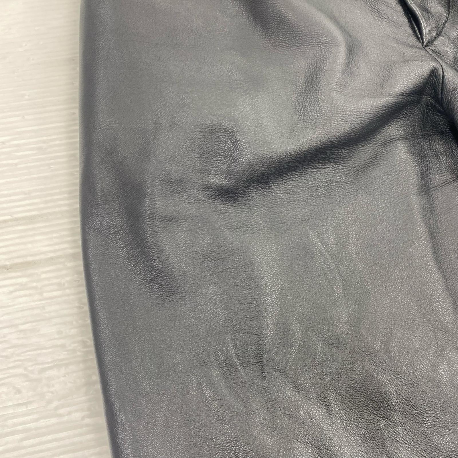 パンツ シープレザー S ブラック