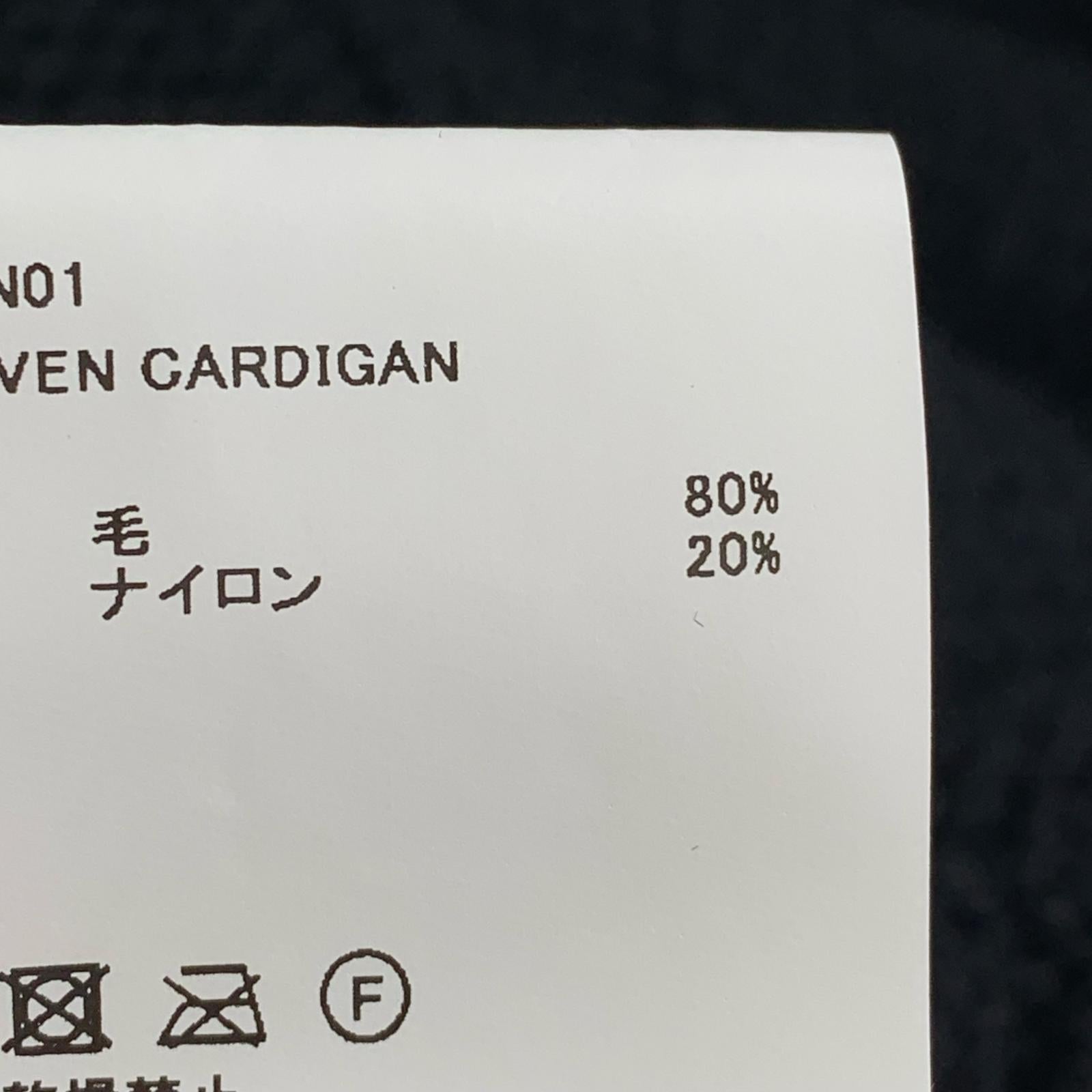 カーディガン パネルカーディガン 黒 2 ブラック