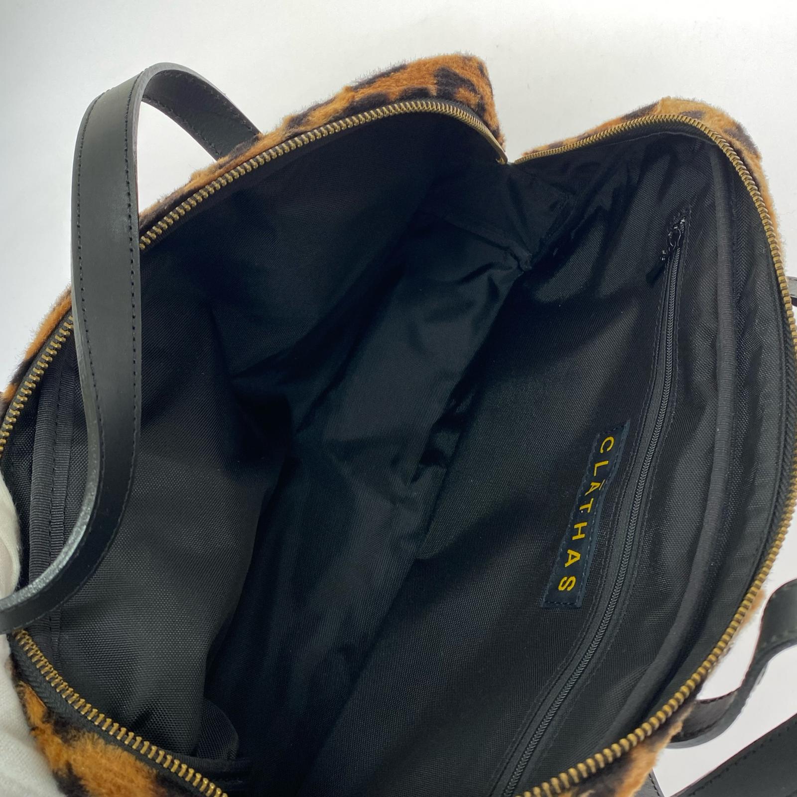 ハンドバッグ レオパードハンドバッグ ブラウン