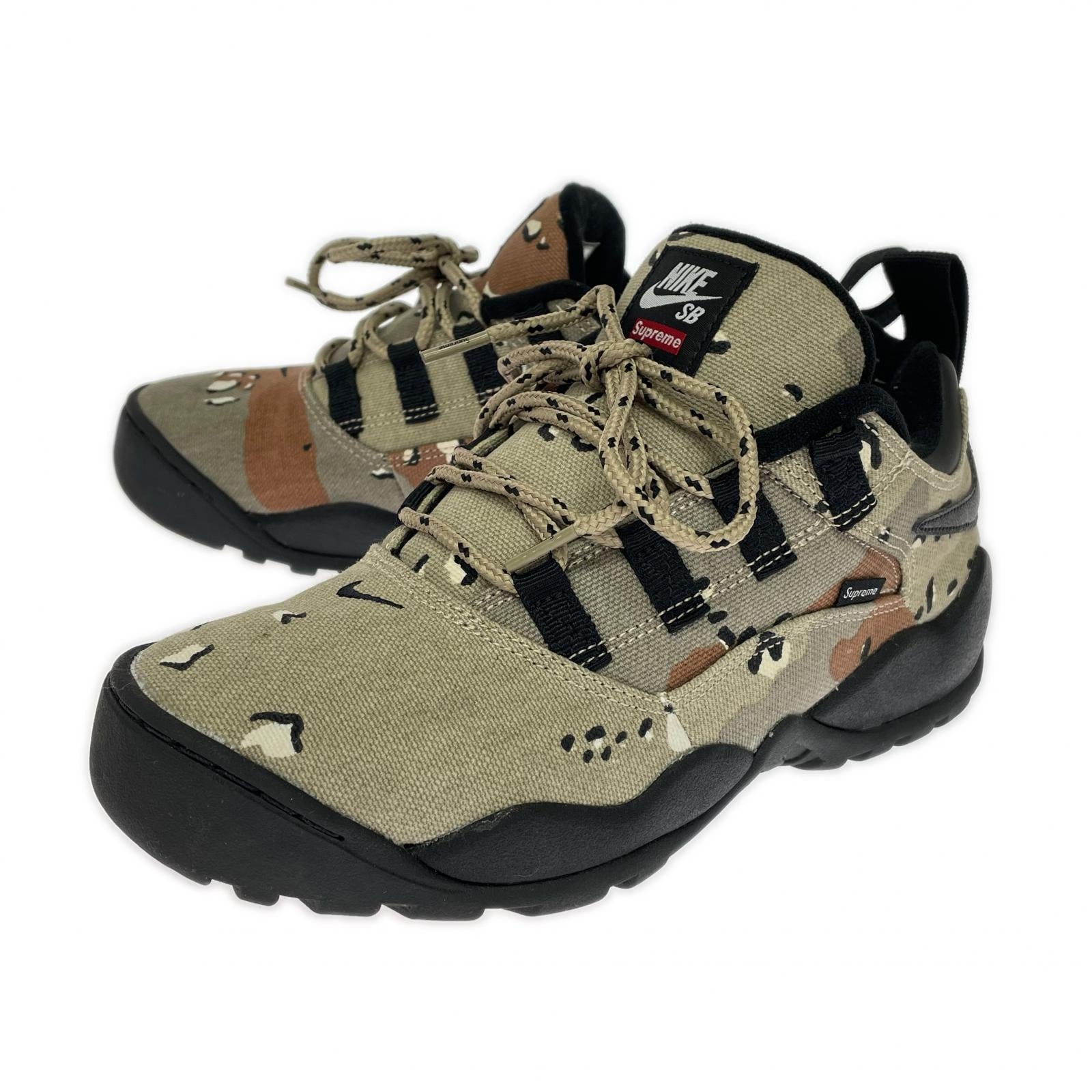スニーカー ×Supreme SB DARWIN LOW DESERT CAMO 26cm 26cm (US8 UK7 1/2 EU42) カーキ