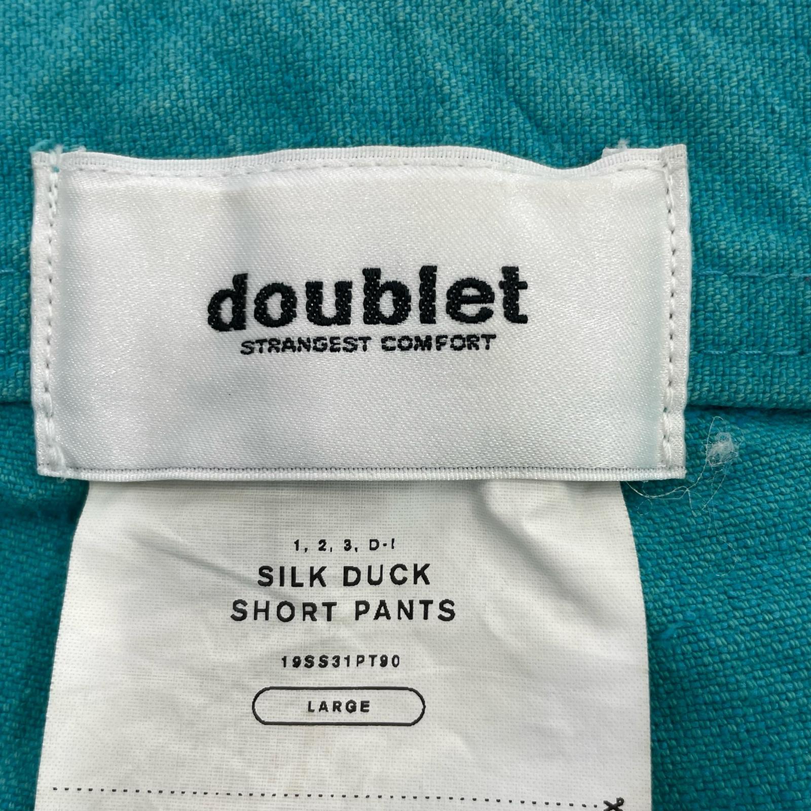 ショートパンツ 19SS SILK DUCK SHORT PANTS L L