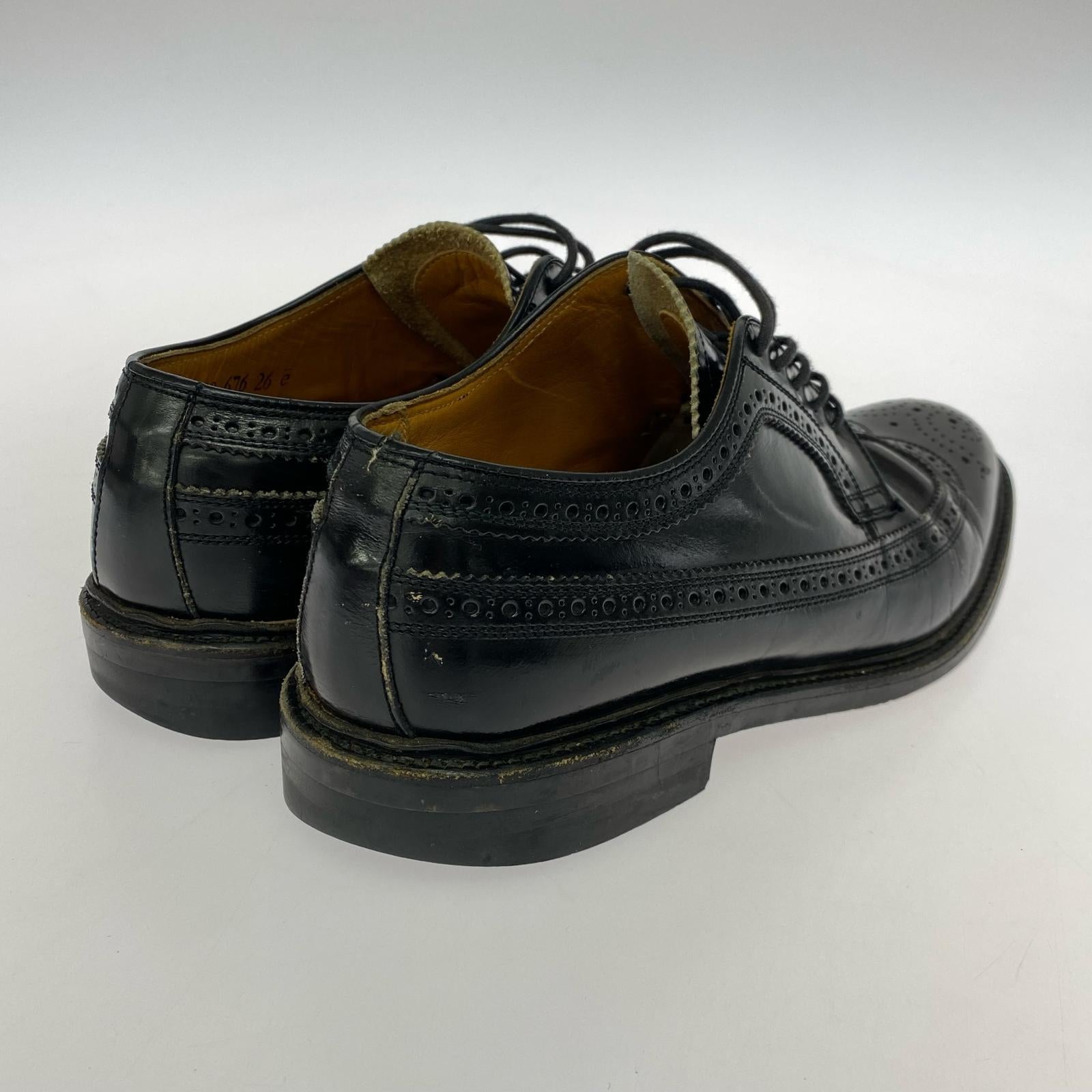 シューズ ウイングチップ 2589 黒 ブラック