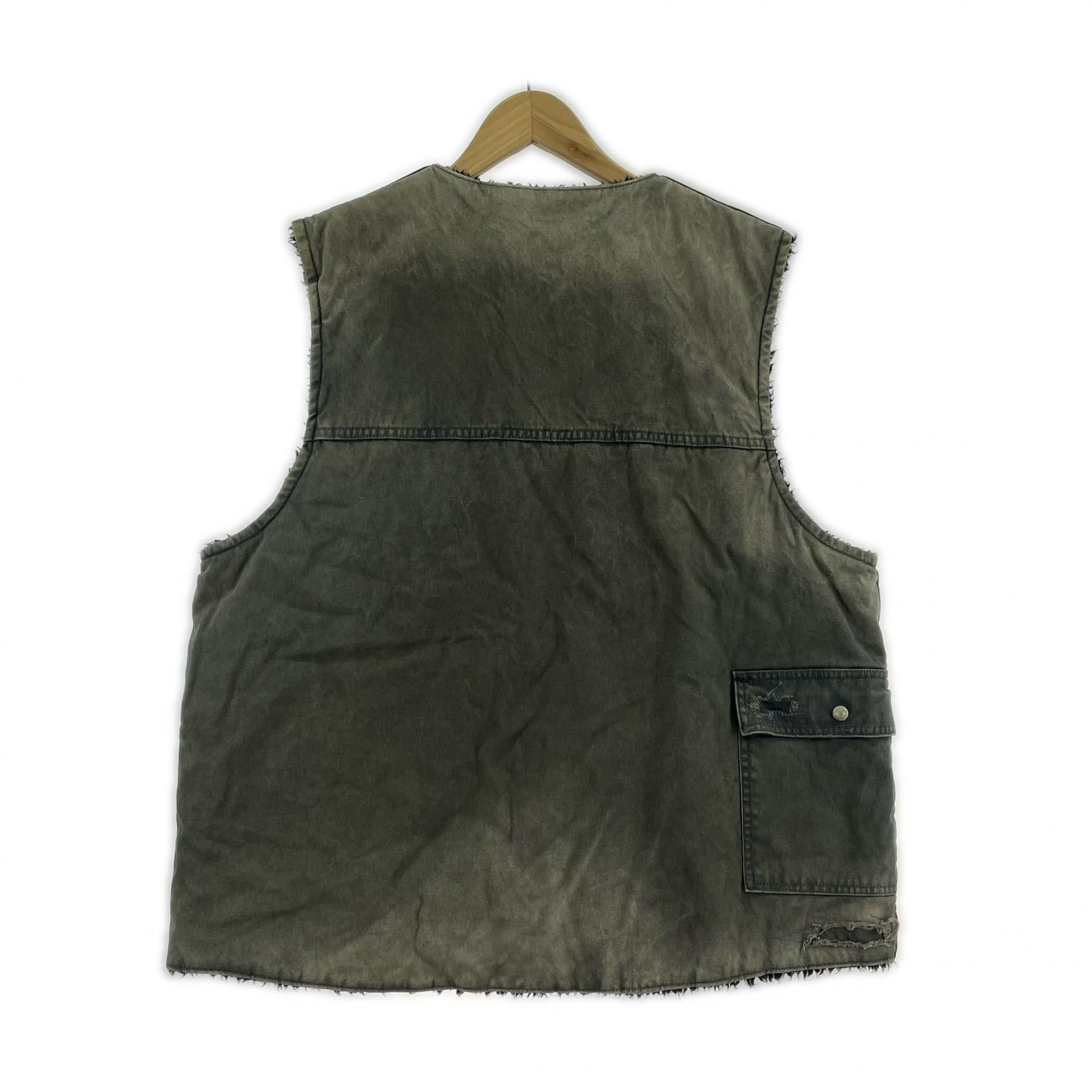ジャケット Anachronorm REMAKED REVERSIBLE DUCK VEST グレー グレー