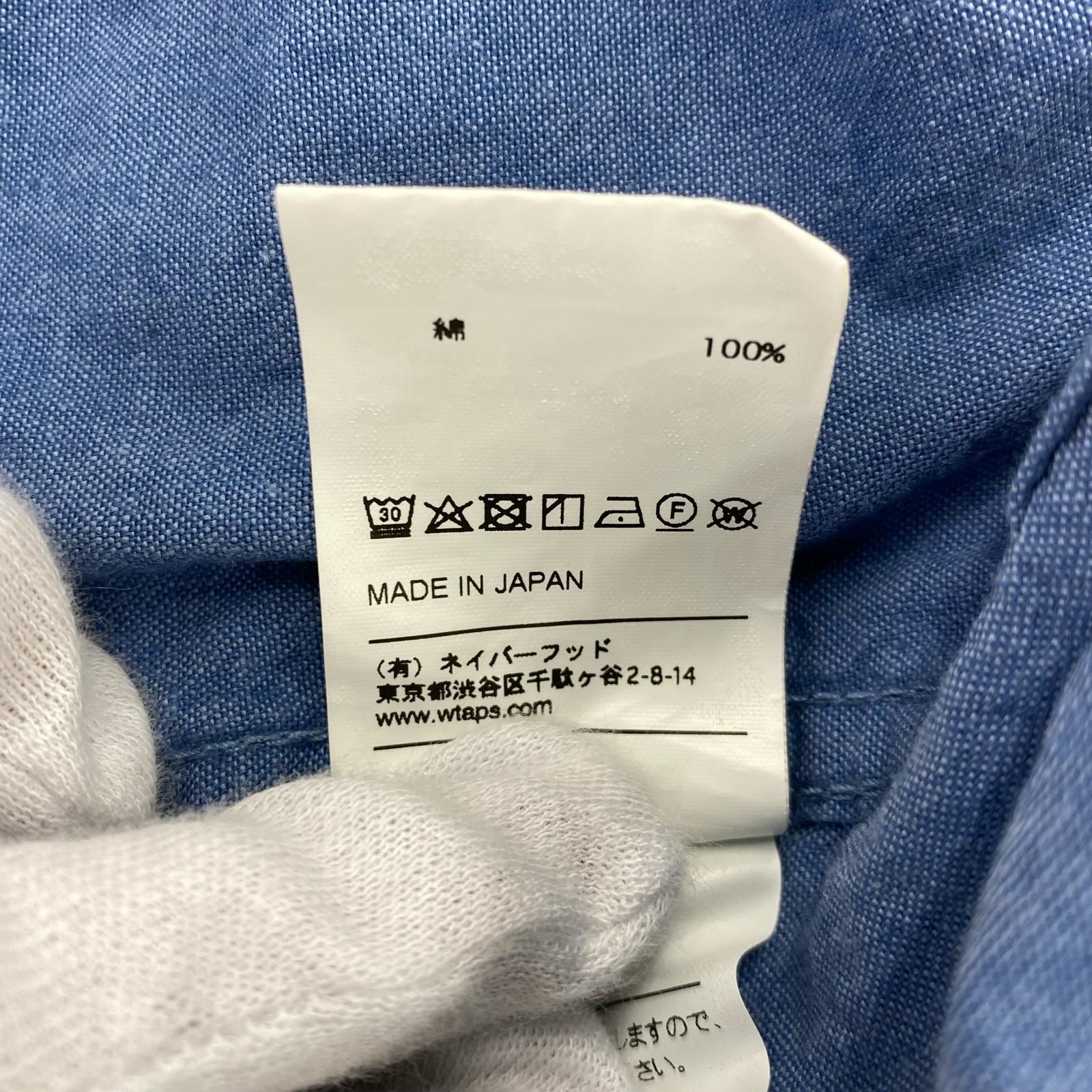 半袖シャツ ネルシャツ ブルー 1