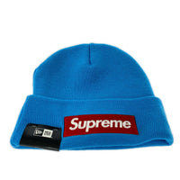 ニットキャップ 25FW NEW ERA BOX LOGO BEANIE ブルー